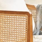 【おしゃれ&高級感】ラタン?アッシュ材使用のデザインセンターテーブル tzm-542