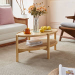 ラタン&アッシュ材のエレガントセンターテーブル | 高級感溢れるデザイン tzm-545