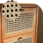 ラタンとアッシュ材チェア|高級感溢れるデザインと天然素材の融合 tzm-552