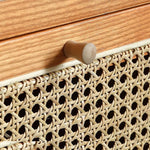 ラタンとアッシュ材チェア|高級感溢れるデザインと天然素材の融合 tzm-552