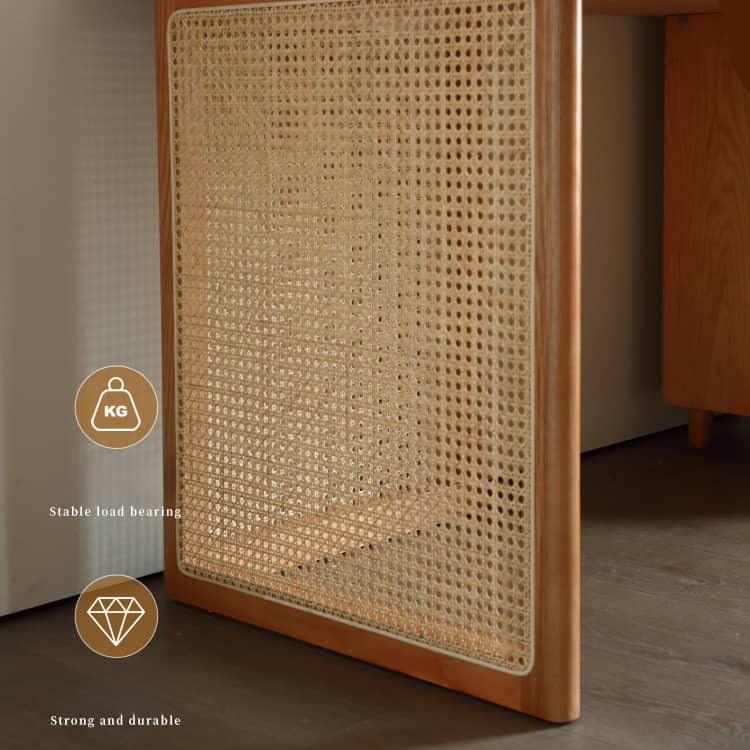 ラタンとアッシュ材チェア|高級感溢れるデザインと天然素材の融合 tzm-552