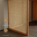 ラタンとアッシュ材チェア|高級感溢れるデザインと天然素材の融合 tzm-552