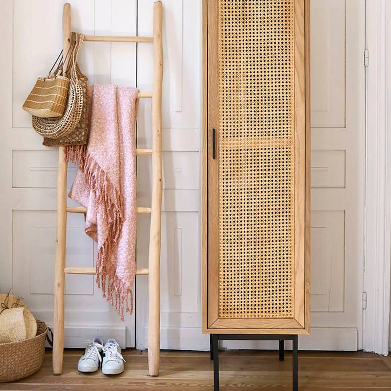 おしゃれラタン&アッシュ材キャビネット|収納家具?インテリアアクセント tzm-553