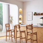 ラタン&アッシュ材のデザインチェア | スタイリッシュな快適座椅子 tzm-556