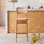 ラタン&アッシュ材のデザインチェア | スタイリッシュな快適座椅子 tzm-556