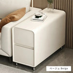 リビングサイドキャビネット可動式クリーム風スリムデザインモダンミニサイドテーブル yk-b2