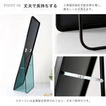 鏡 ホワイト ブラック ゴールド アルミ スチール wfwjsj-01-mirror