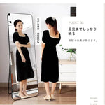 鏡 ホワイト ブラック ゴールド アルミ スチール wfwjsj-01-mirror