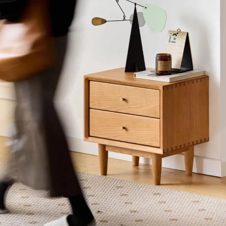 ナイトテーブル ナチュラル チェリー材 xbjj-glctg-cherry