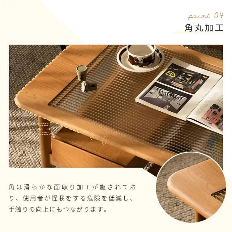 テーブル ブラウン チェリー ガラス xbjj-lgcj-table