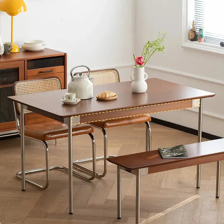 テーブル ナチュラル ツゲ材 ステンレス xbjj-sjcz-table