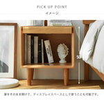 ナイトテーブル ブラウン チェリー材 ラタン xbjj-xzctg-nighttable