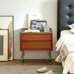 ナイトテーブル ブラウン ツゲ材 xbjj-ygctg-sidetable