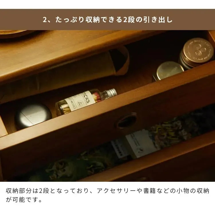 ナイトテーブル ブラウン ツゲ材 xbjj-yyctg-sidetable