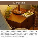 ナイトテーブル ブラウン ツゲ材 xbjj-yyctg-sidetable