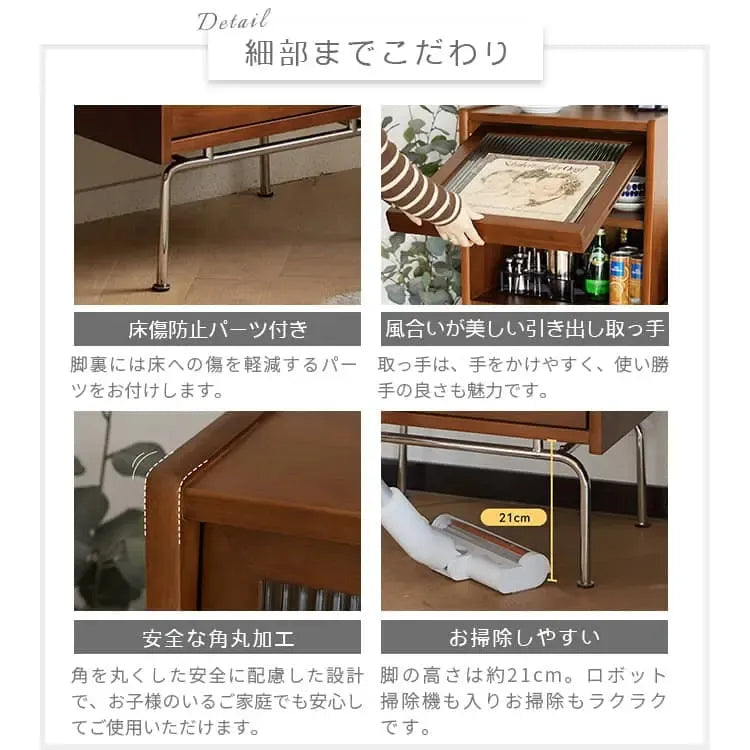 ラック ブラウン ツゲ材 モールガラス xbjj-yyxbg-cabinet