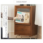 ラック ブラウン ツゲ材 モールガラス xbjj-yyxbg-cabinet