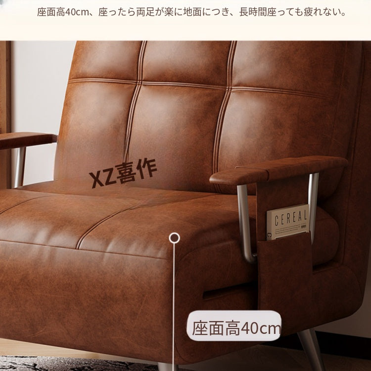ヴィンテージ風 ソファーベッド 折りたたみ式|伸縮ベッド 一体型 省スペース リビング・バルコニー対応 xizuo-0203-26