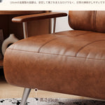 ヴィンテージ風 ソファーベッド 折りたたみ式|伸縮ベッド 一体型 省スペース リビング・バルコニー対応 xizuo-0203-26