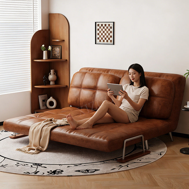 ヴィンテージ風 ソファーベッド 折りたたみ式|伸縮ベッド 一体型 リビング・バルコニー対応 xizuo-0203-29