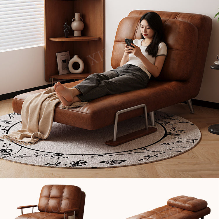 ヴィンテージ風 ソファーベッド 折りたたみ式|伸縮ベッド 一体型 リビング・バルコニー対応 xizuo-0203-29