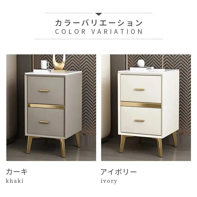 ナイトテーブル カーキ ホワイト オレンジ ベージュ グレー ブルー カーキ+ホワイト オレンジ+ホワイト ブルーグレー+ホワイト グレー+ホワイト セラミック 合成皮革 天然木 スチール yk-01-nightable