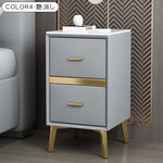 ミニマルベッドサイドテーブル小型シンプルモダン軽高級レザーナイトスタンド yk-01