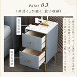 ミニマルベッドサイドテーブル小型シンプルモダン軽高級レザーナイトスタンド yk-01