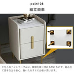 ナイトテーブル ピンク ホワイト ブラック ブラウン イエロー ベージュ ブルー グリーン ライトグレー ダークグレー PUレザー スチール 無垢材フレーム セラミック yk-07-nighttable