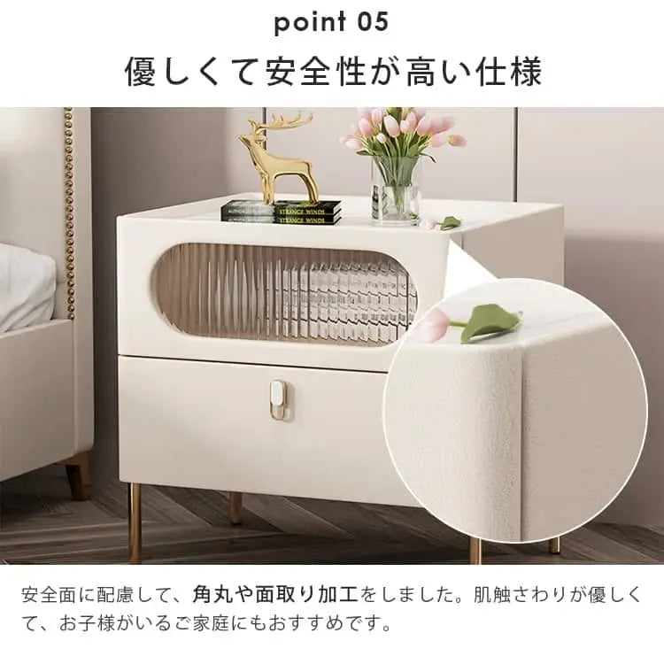 ナイトテーブル ライトブルー ピンク ライトグレー カーキ ライトブラウン ブルー グリーン ベージュ ピンク+ベージュ オレンジ+ベージュ セラミック スチール yk-10-nighttable