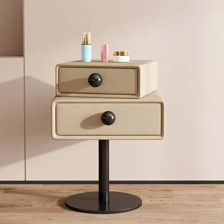 ナイトテーブル ベージュ ダークグレー ブルー ホワイト ライトグレー オレンジ マイクロファイバーレザー yk-14-nighttable