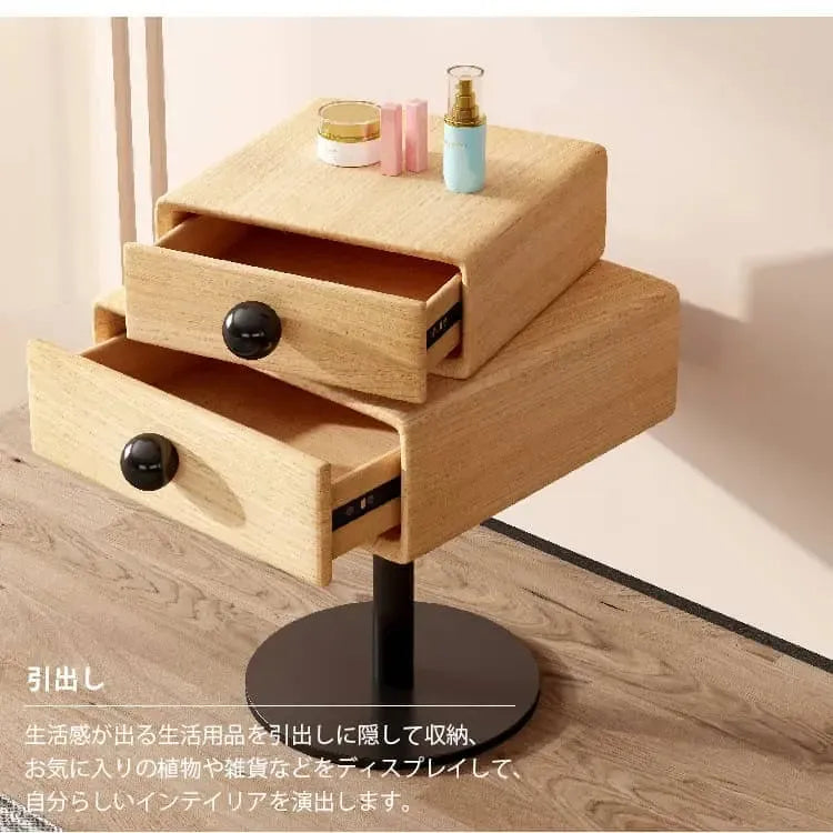 ナイトテーブル ベージュ ダークグレー ブルー ホワイト ライトグレー オレンジ マイクロファイバーレザー yk-14-nighttable