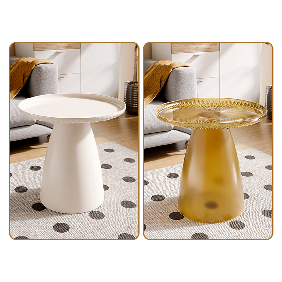 透明アクリル&PET製センターテーブル - モダンデザインでおしゃれなリビングに ym-628