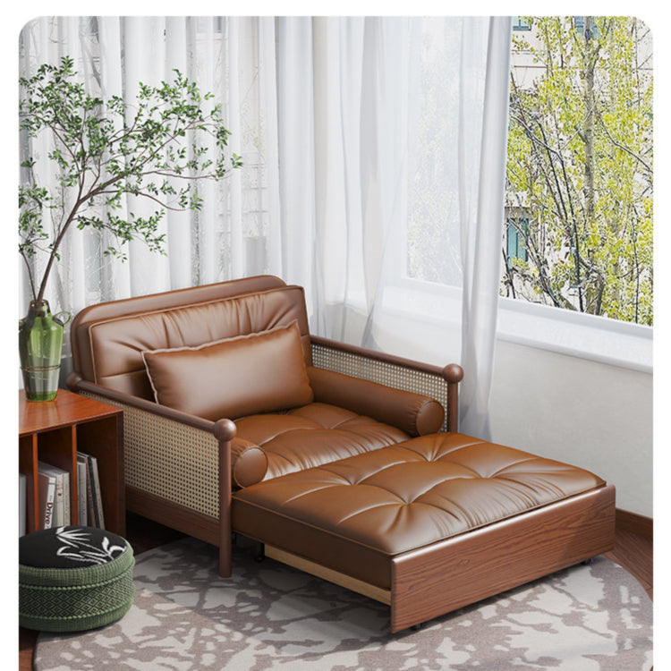 無垢材 ソファーベッド 折りたたみ式|ヴィンテージ風 1人掛け 省スペース 多機能 リラックスチェア ysjj-0203-23