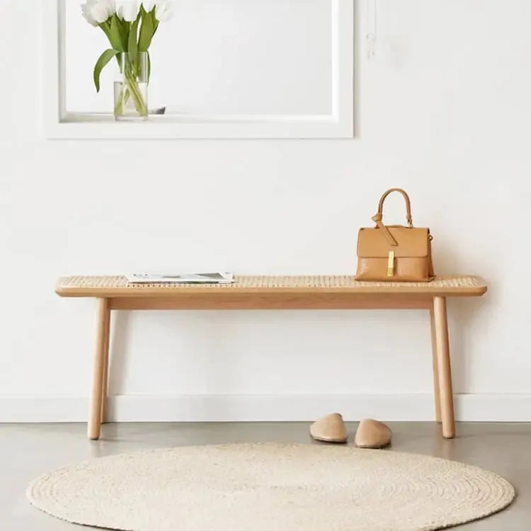 スツール ナチュラル オーク材 ラタン ysys-a1136-bench