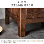 ナイトテーブル ブラウン オーク材 ysys-a3021-table