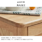 ナイトテーブル ナチュラル オーク材 ysys-a3026-table