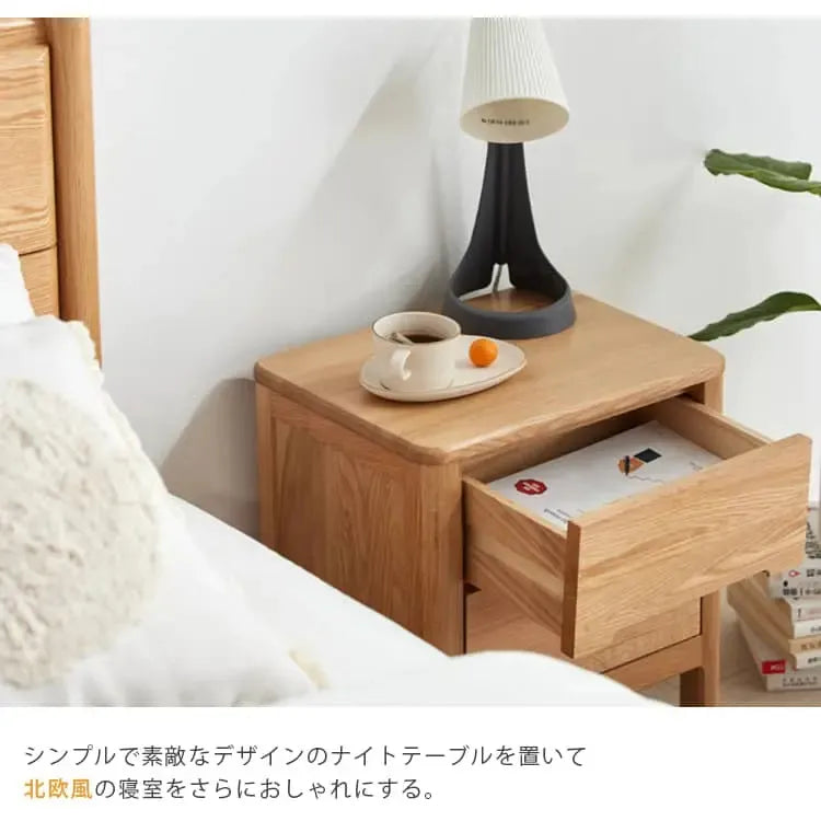 ナイトテーブル ナチュラル オーク材 ysys-a3026-table