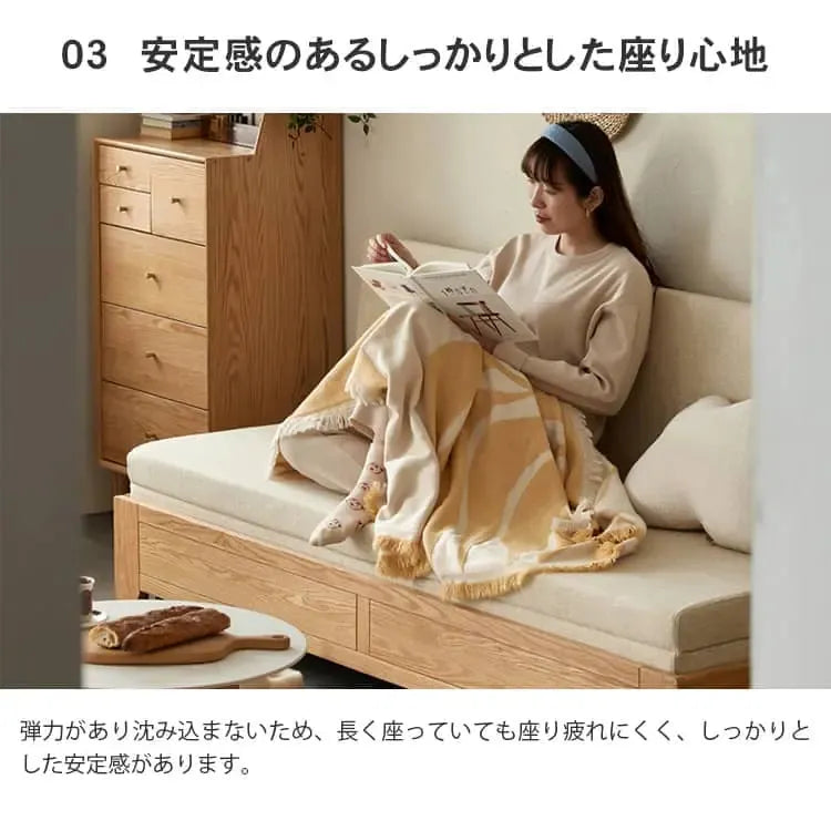 ソファー ライトグレー ダークグレー ベージュ オーク材 ファブリック 合金鋼 ysys-a4063-sofa