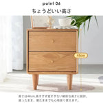 ナイトテーブル ナチュラル ブラウン オーク材 ysys-b3029-nighttable