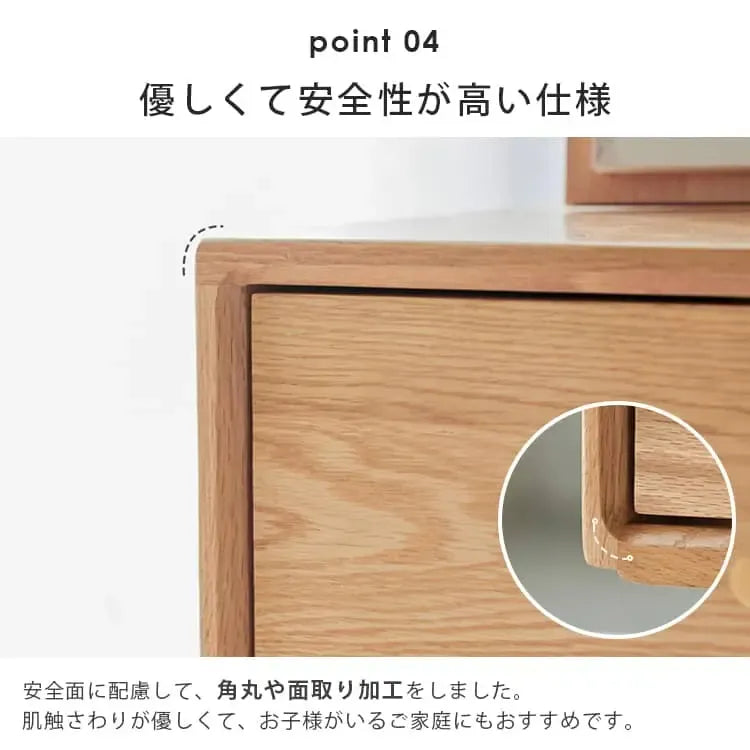 ナイトテーブル ナチュラル ブラウン オーク材 ysys-b3029-nighttable