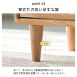 ナイトテーブル ナチュラル ブラウン オーク材 ysys-b3029-nighttable