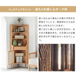 ラック ナチュラル オーク材 モールガラス 真鍮 キリ材 ysys-b3108