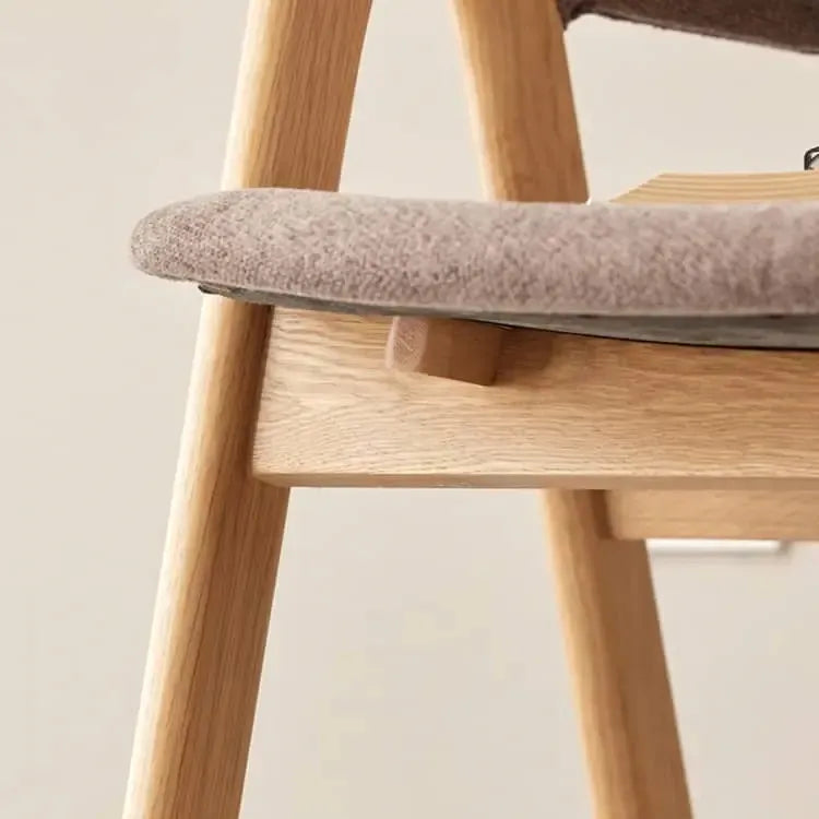 チェア グレー ブラウン オーク材 綿麻 ysys-b3124-chair