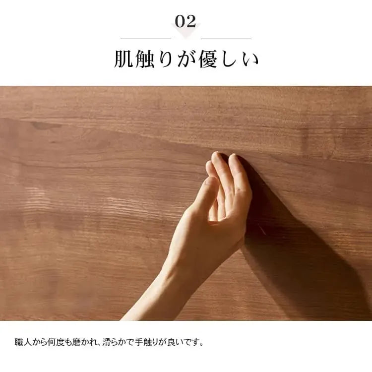 ベッド ブラウン ウォールナット材 ポプラ材 ysys-b5016-bed