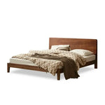 ベッド ブラウン ウォールナット材 ポプラ材 ysys-b5016-bed