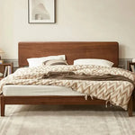 ベッド ブラウン ウォールナット材 ポプラ材 ysys-b5016-bed