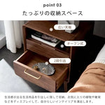 ナイトテーブル ブラウン ブラックウォールナット キリ材 真鍮 ysys-b5024-nighttable