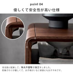 ナイトテーブル ブラウン ブラックウォールナット キリ材 真鍮 ysys-b5024-nighttable