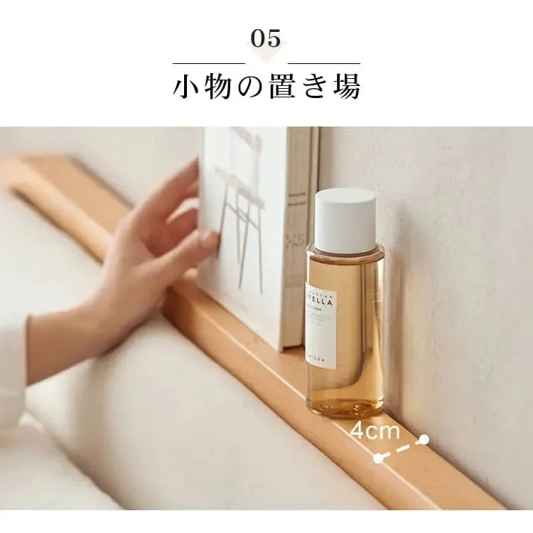 ベッド ナチュラル ケヤキ材 ポプラ材 ファブリック ysys-c3018-bed